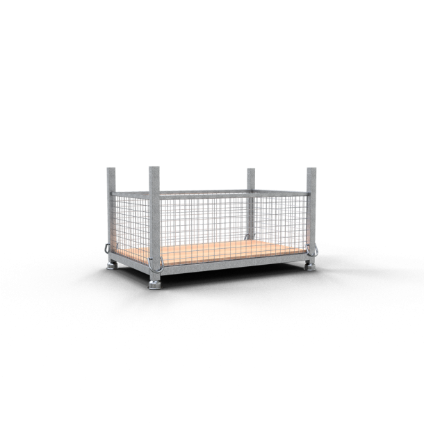 GS tested pallet cage | 1.43m x 0.87m x 0.69m